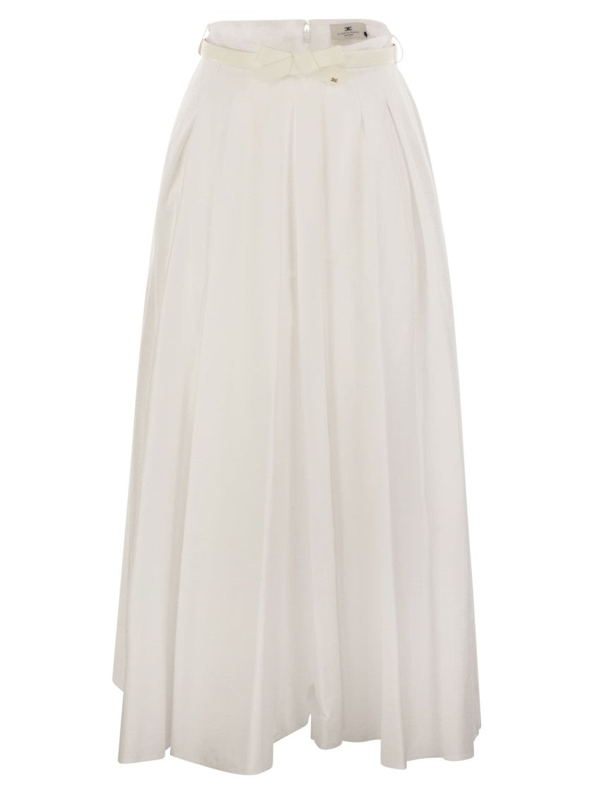 Elisabetta Franchi Flowing Satin Skirt