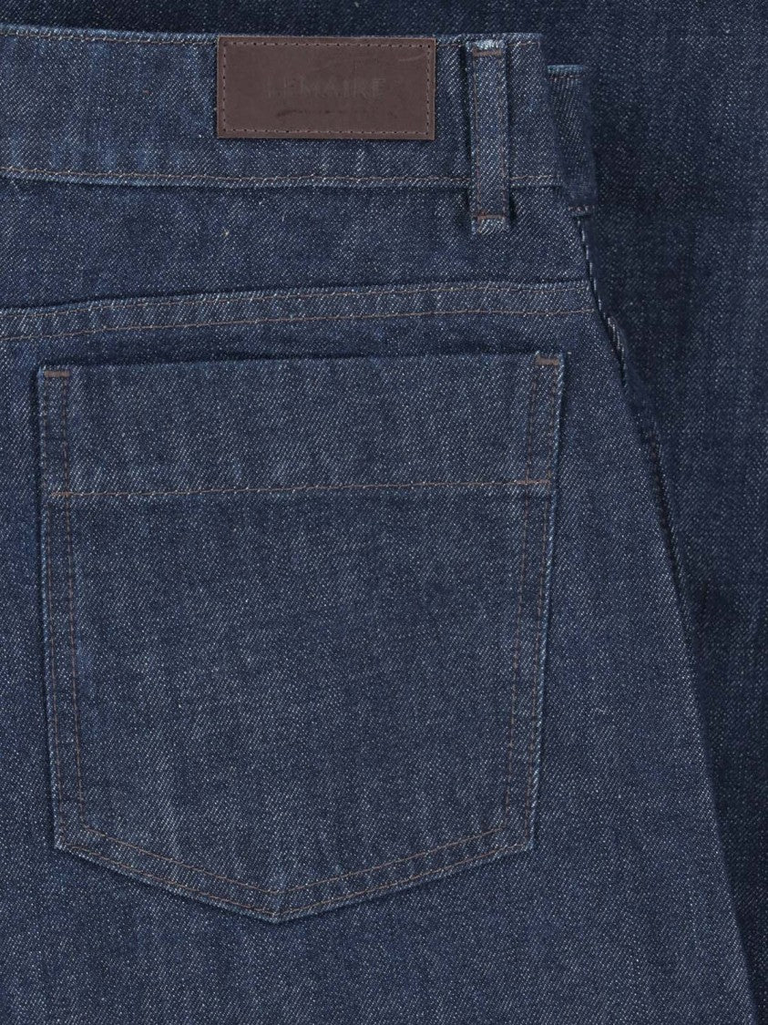 Lemaire High-Waisted Rounded Blue Denim Jeans