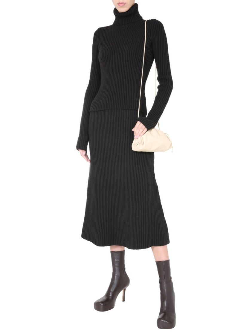 Bottega Veneta Polo Neck Turtleneck Sweater With Long Sleeves