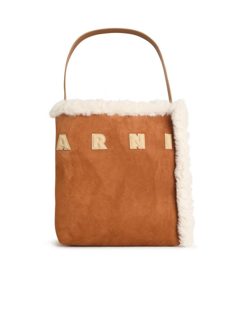 Marni Museo' Brown Suede Bag