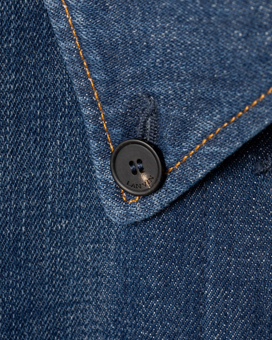 Lanvin Cropped Blue Jacket