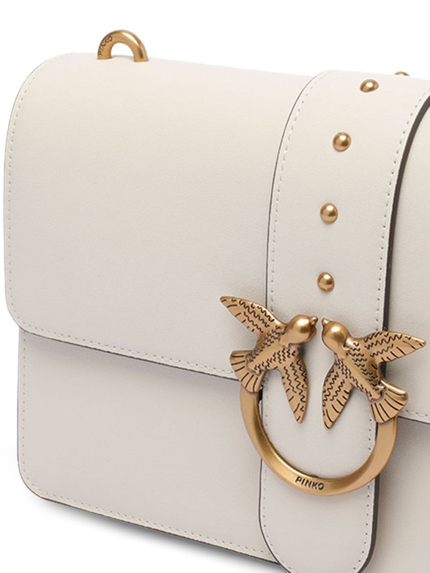 Pinko Rectangular Bag With Gold-Tone Bird Emblem
