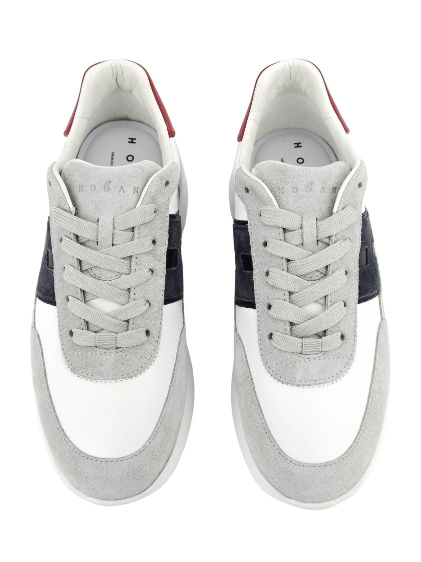 Hogan Interaction 3 Suede Overlay Sneakers