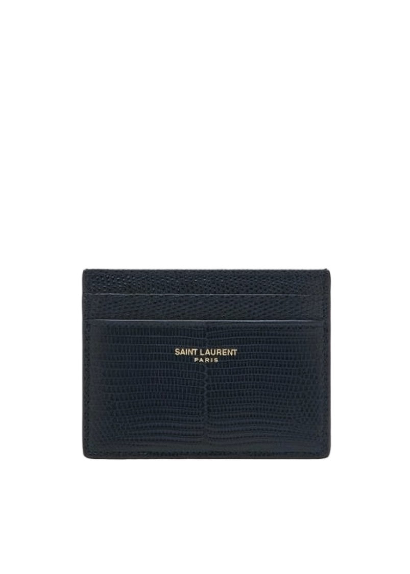 Saint Laurent Textured Black Cardholder Wallet