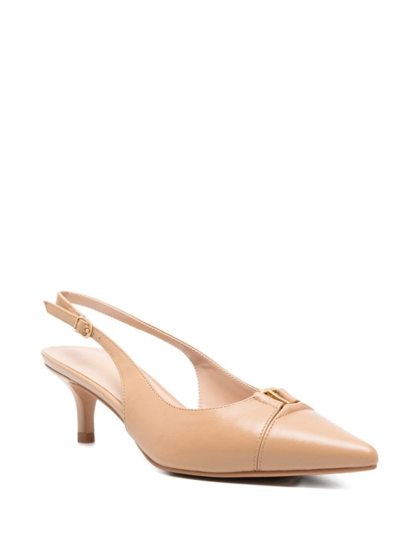Twin-Set Sand Beige Slingback Sandals