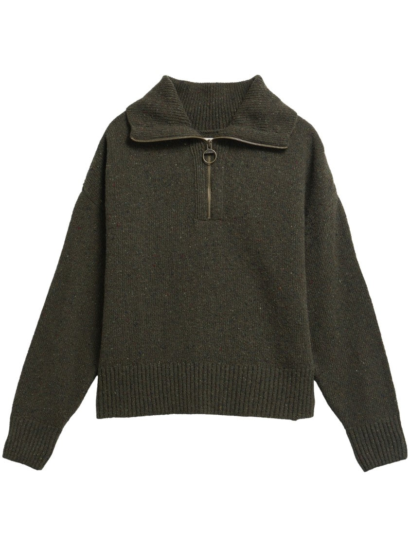 Barbour Textured Knit Lavensdale Quarter-Zip Jumper