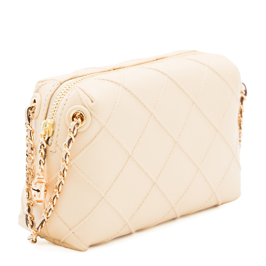 Tory Burch Cream Leather Fleming Crossbody Bag