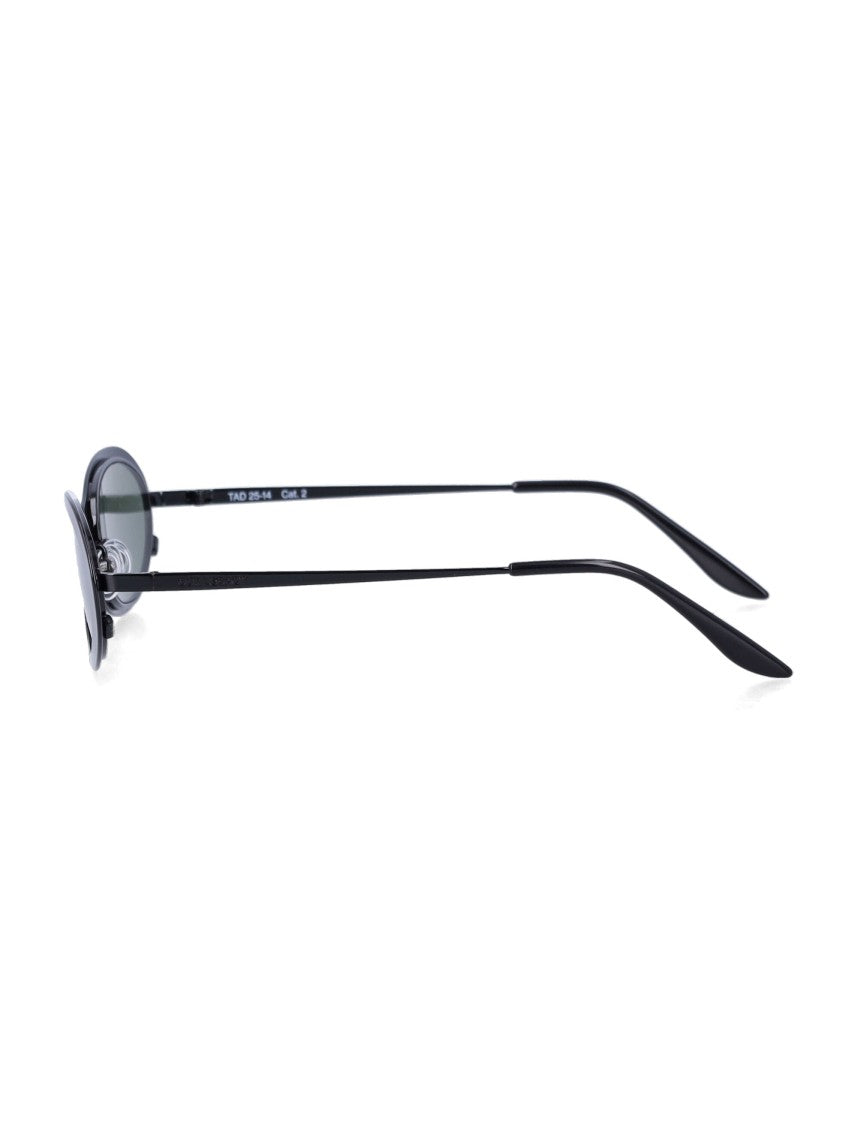Our Legacy Black Tad Acetate Round Frame Sunglasses