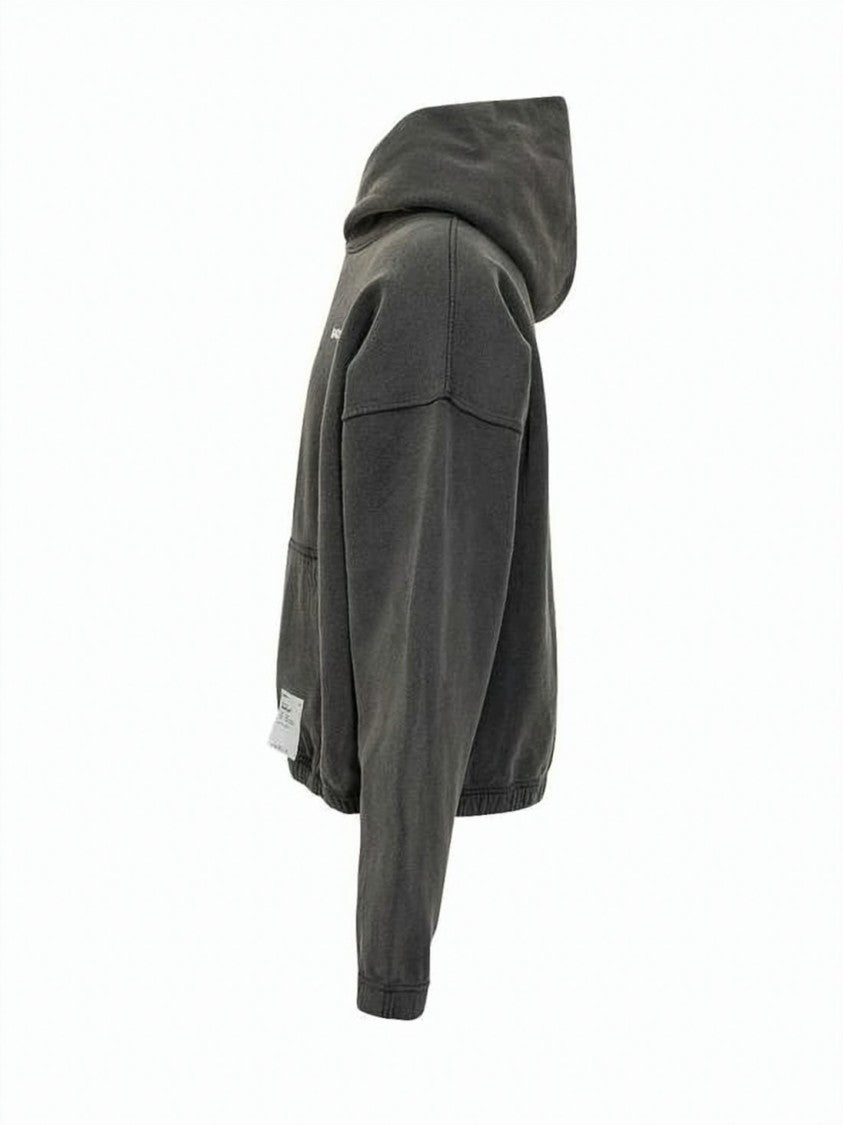 Satisfy Cropped Relaxed-Fit Softcell Hoodie With Kangaroo Pocket