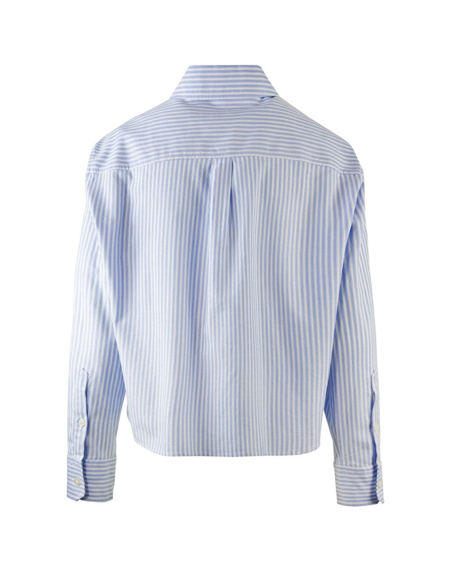 Max Mara Nuoro Light Blue Striped Shirt
