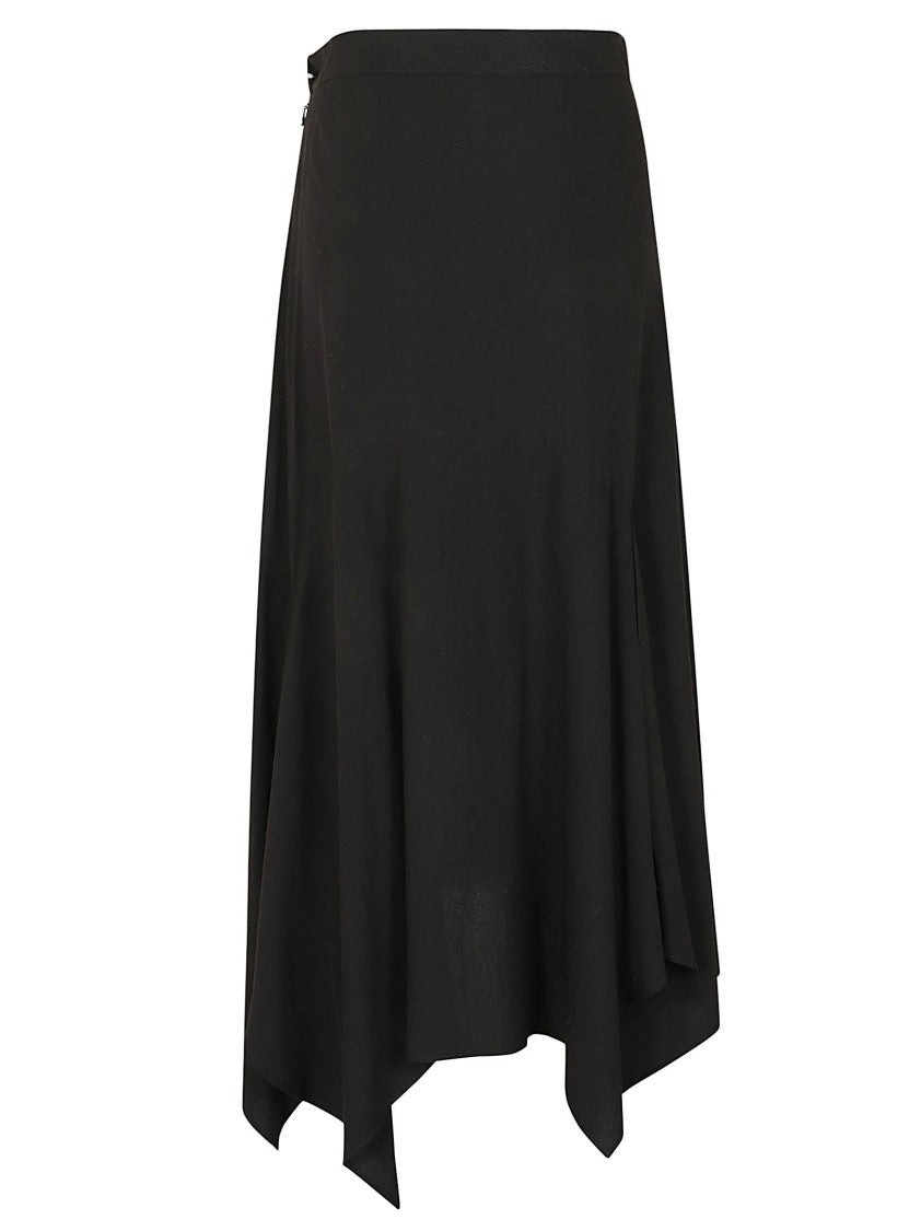 Yohji Yamamoto Hem Skirt With Fluid Silhouette