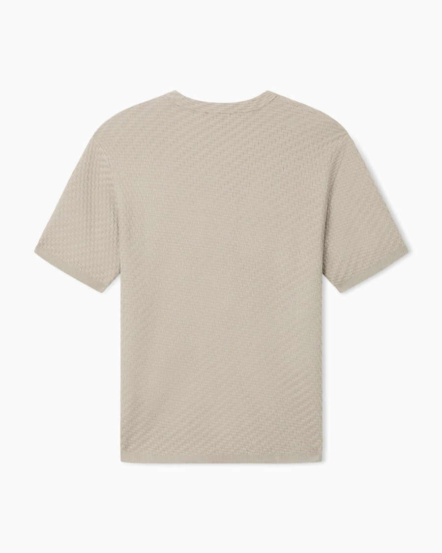 Emporio Armani Textured Knit T-Shirt