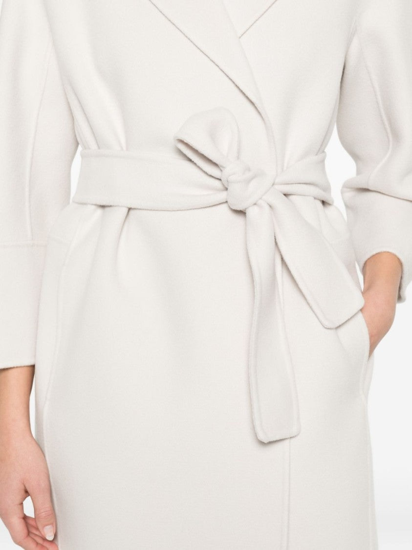 Max Mara Tailored Virgin Wool Coat With Notched Lapel