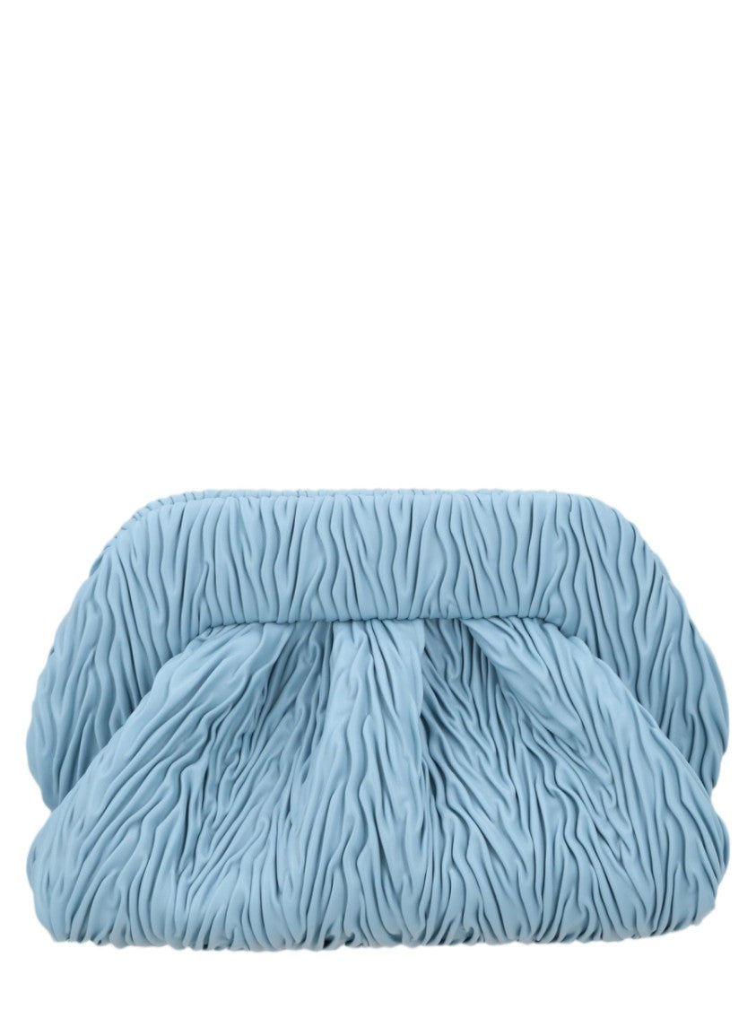 Themoirè Medium Ruched Handbag With Structured Top Frame