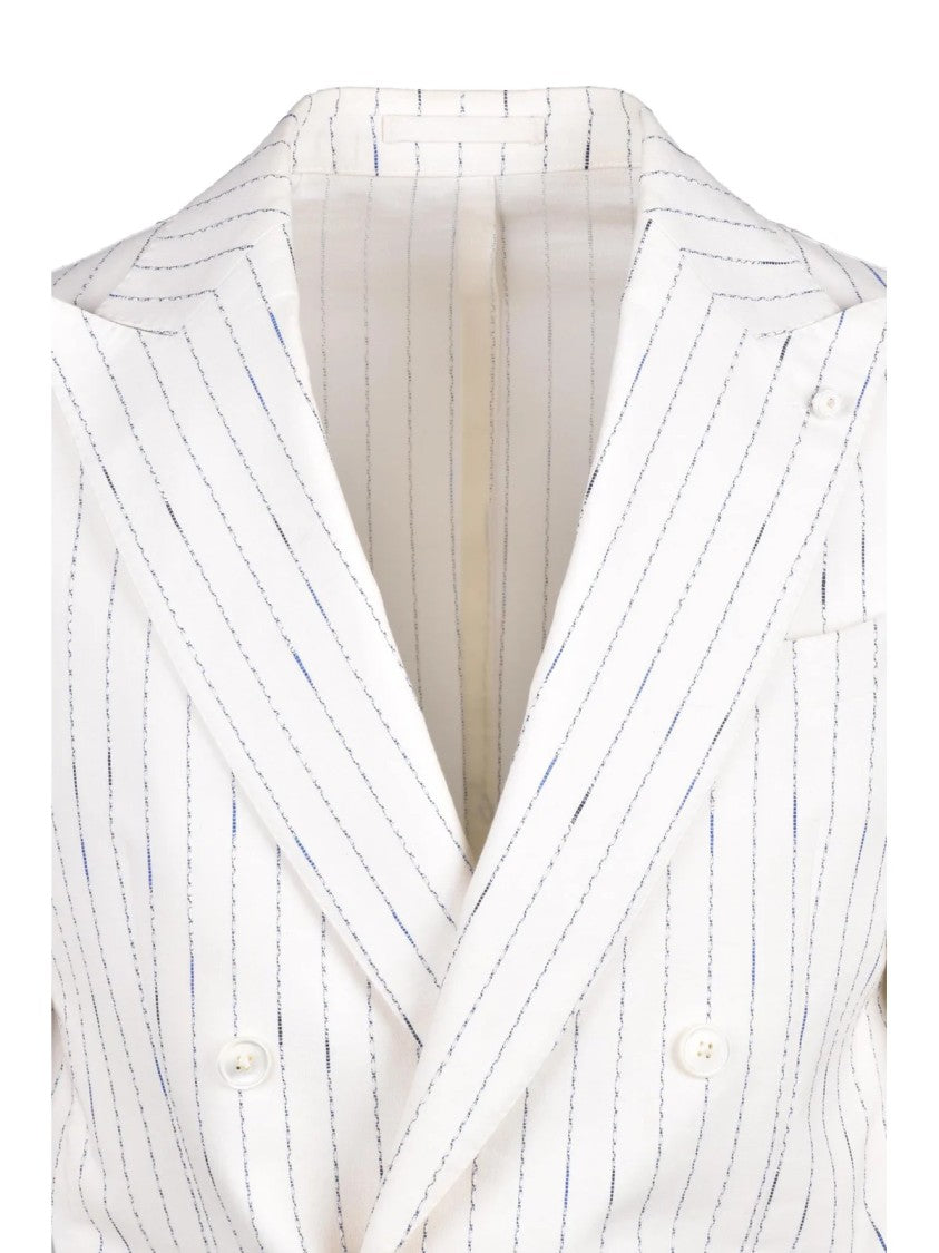 Luigi Bianchi Double-Breasted Jacket - White