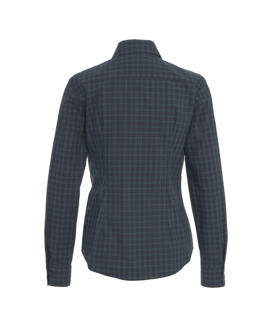 Himon's Fitted Casual Shirt With Ruffled Detail