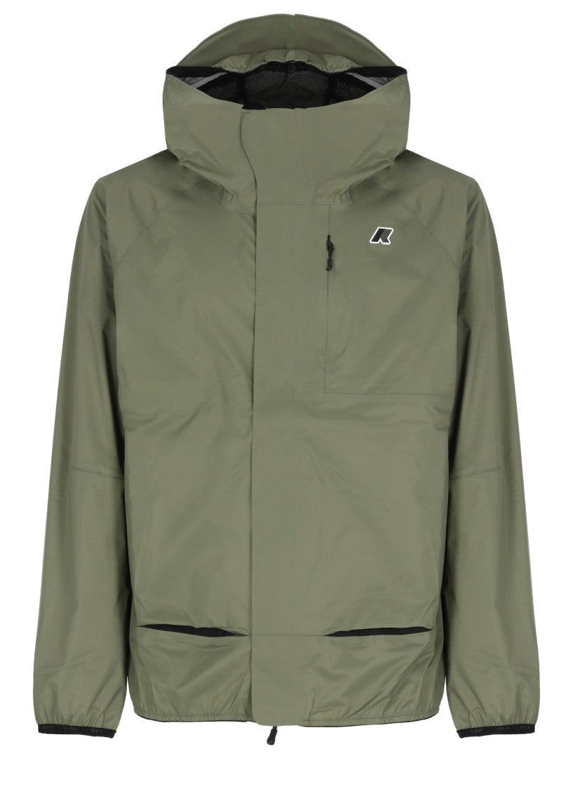 K-Way Army Green Roche Hooded Jacket