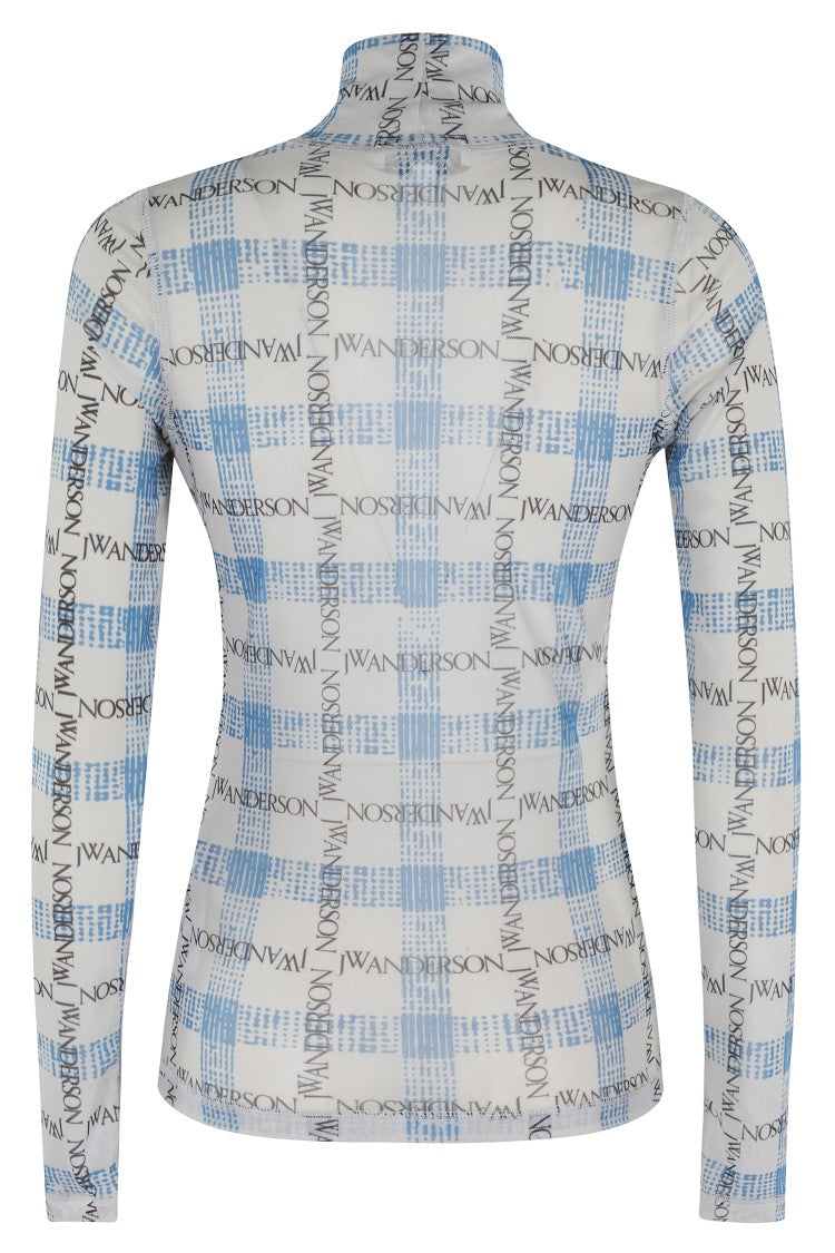 J. W. Anderson Fitted Turtleneck With All-Over Logo Print