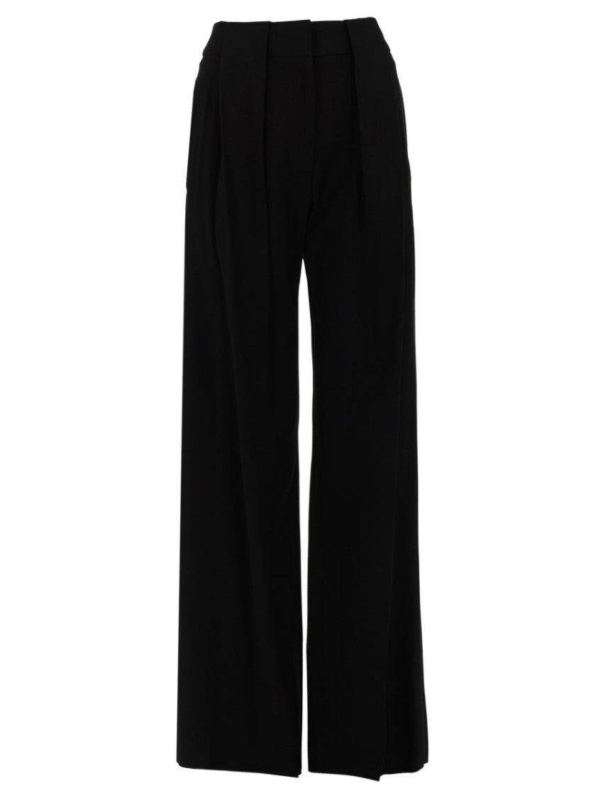 Pt Torino Neutrals Nicol High Waist Viscose-Blend Pants