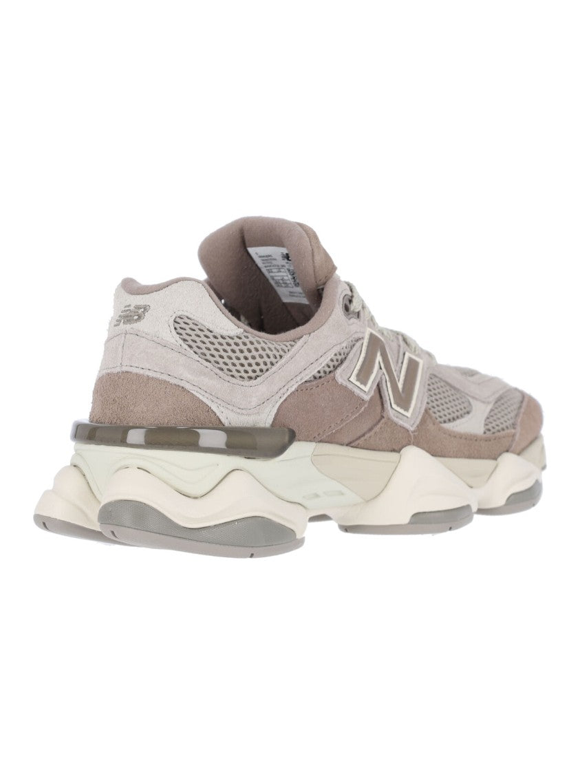 New Balance Brown 9060 Leather Mesh Sneakers