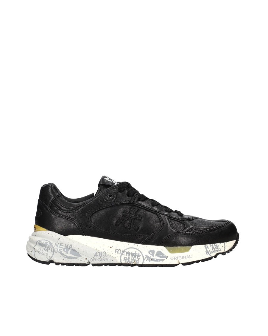 Premiata Black Mase Leather Sneakers