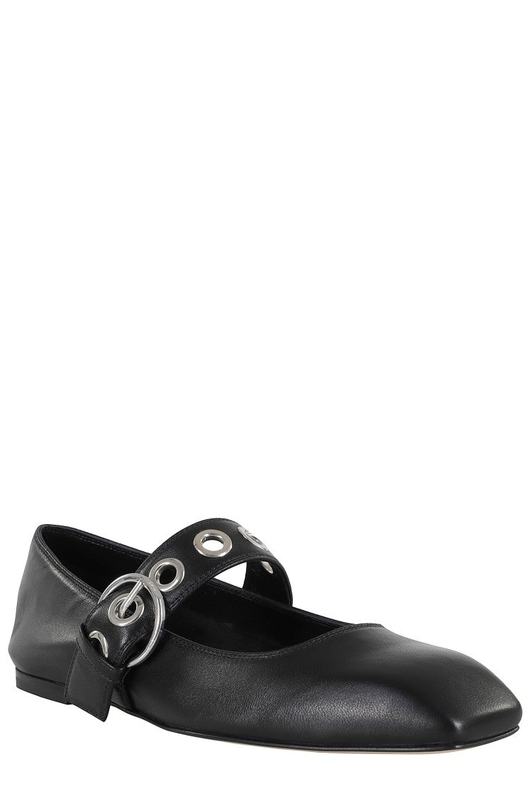 Aeydē Uma Eyelet Nappa Leather Black