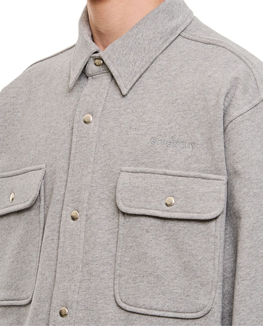 Givenchy Relaxed Fit Button-Front Shirt With Flap Pockets