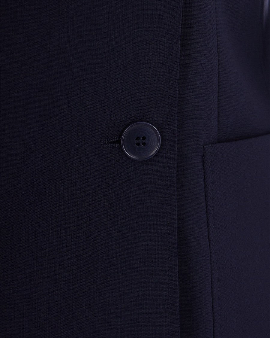 Max Mara Blue Double-Breasted Blazer