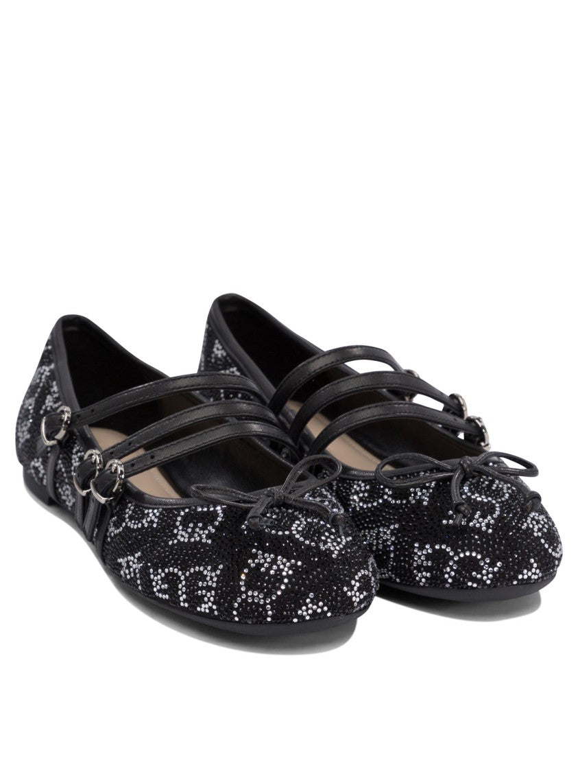 Pinko Black Ballerinas With Delicate Bow