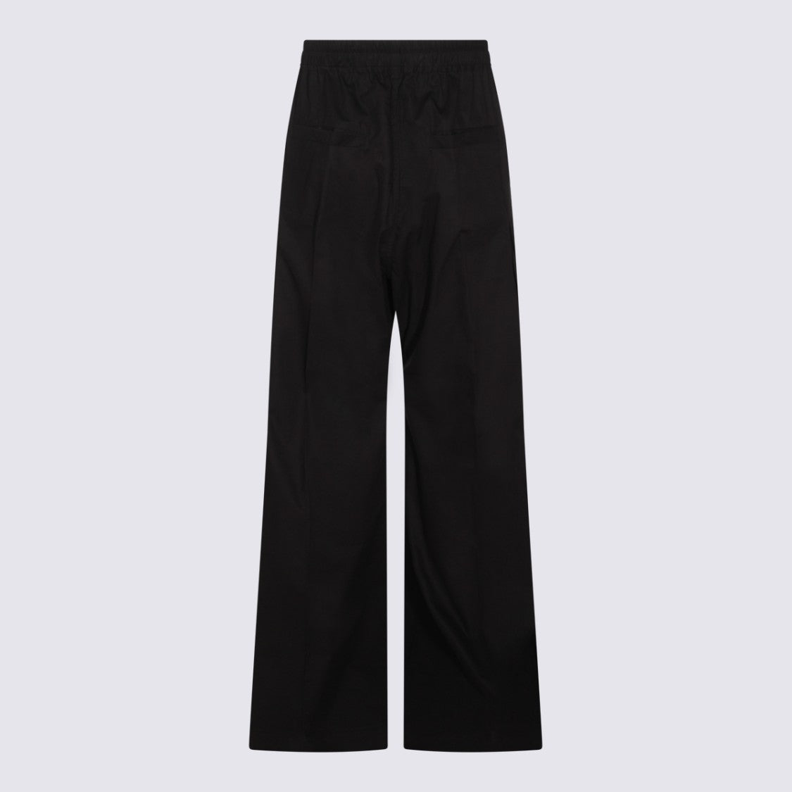 Rick Owens High-Waisted Black Cotton Trousers