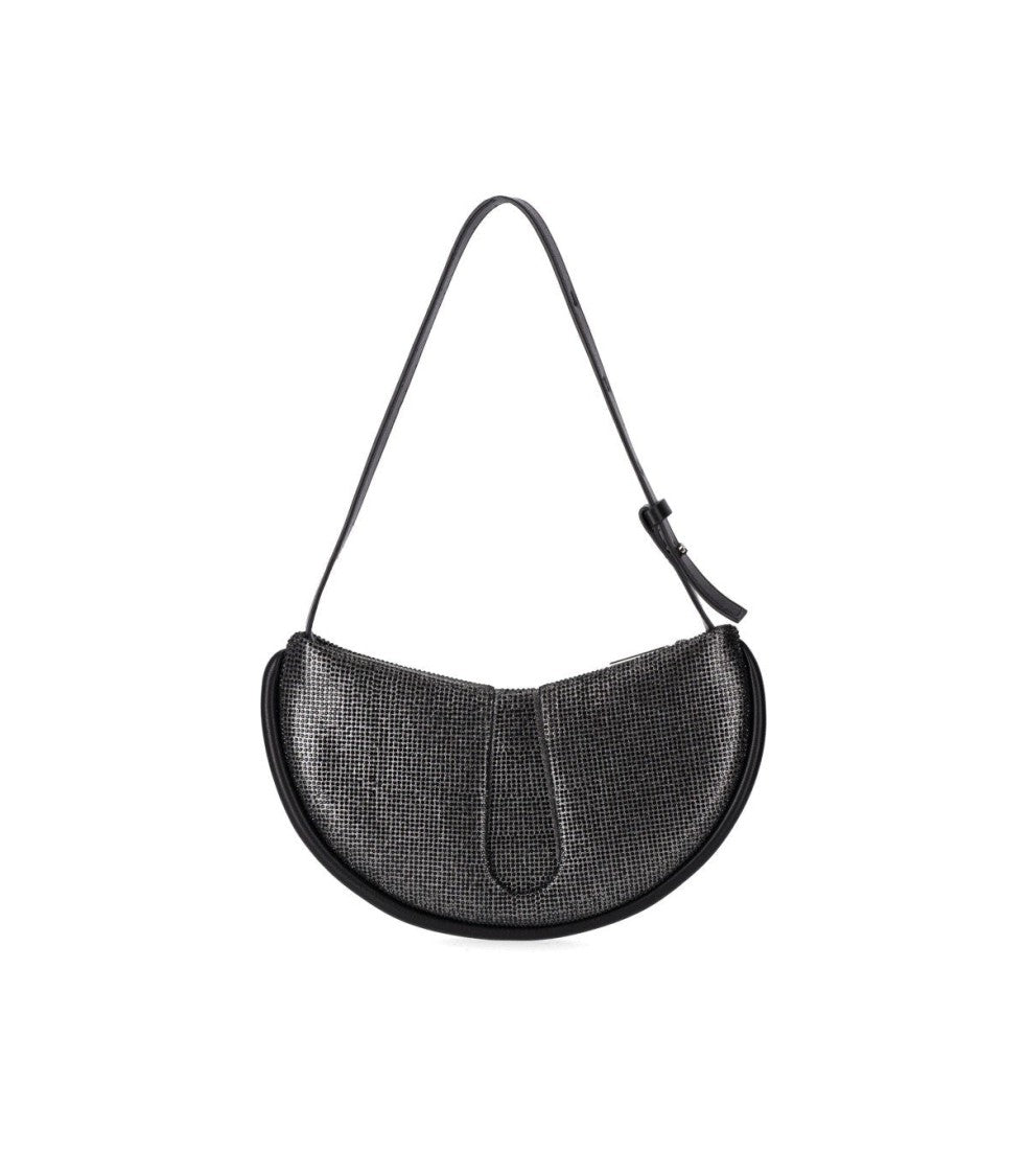 Themoirè Ebe Strass Black Shoulder Bag