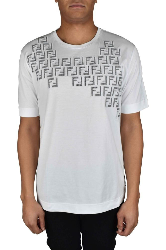 Fendi White Cotton T-Shirt