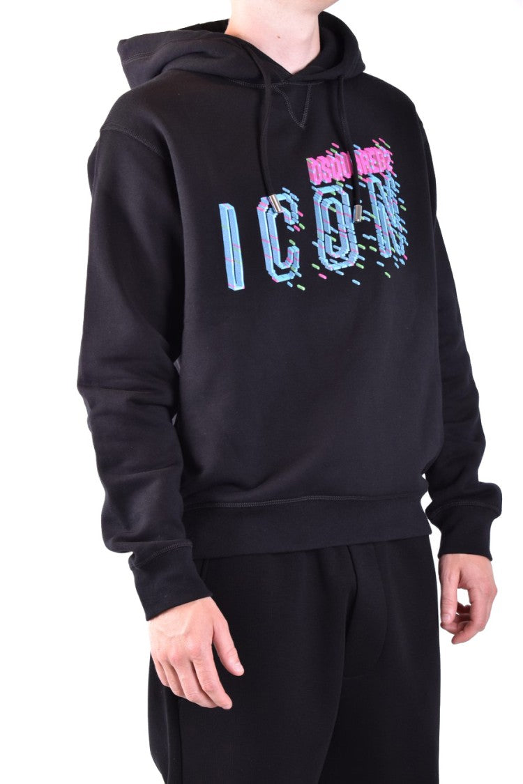 Dsquared2 Relaxed-Fit Hoodie Drawstring And Bold Graphic
