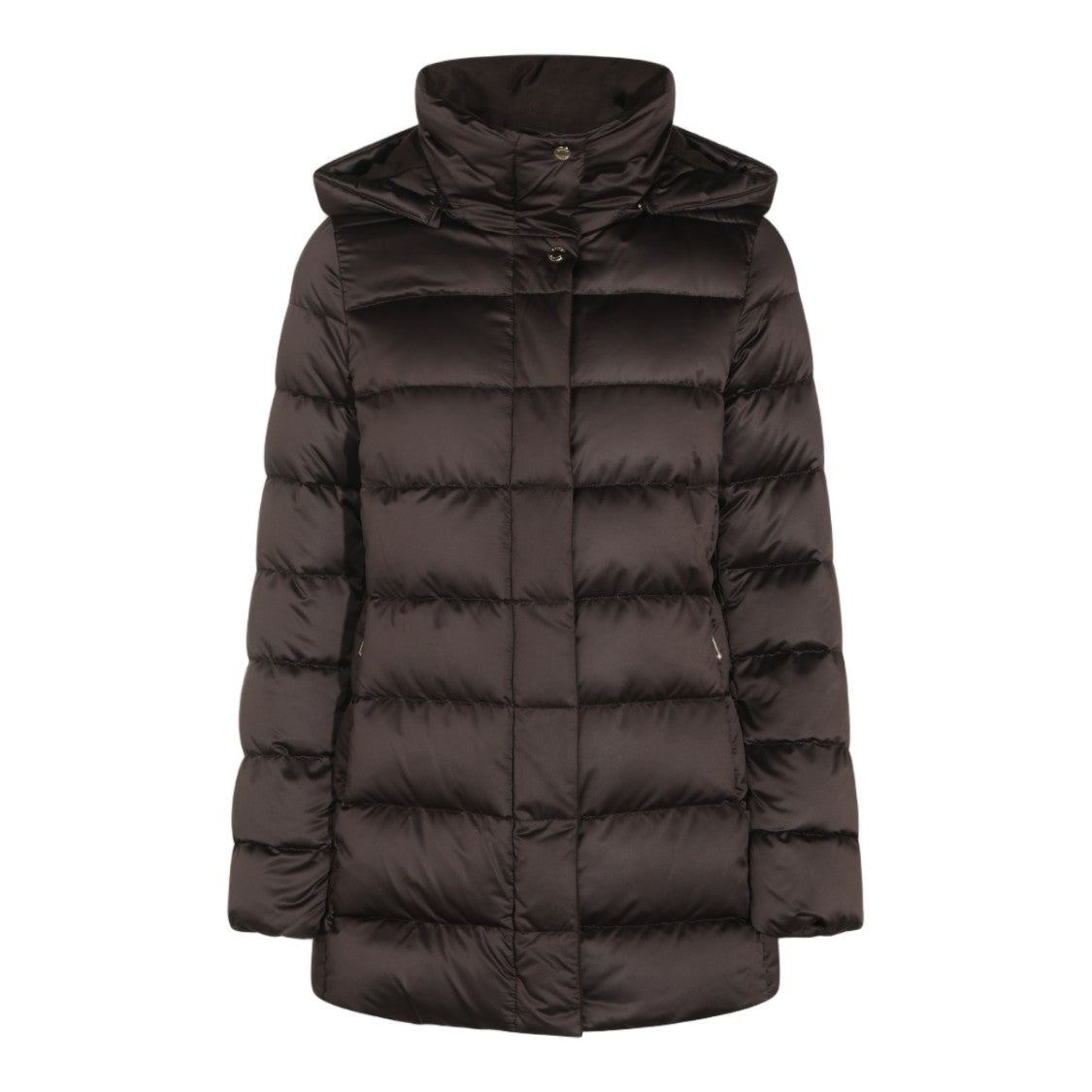 Moorer Quilted Padded Detachable Hood Down Jacket
