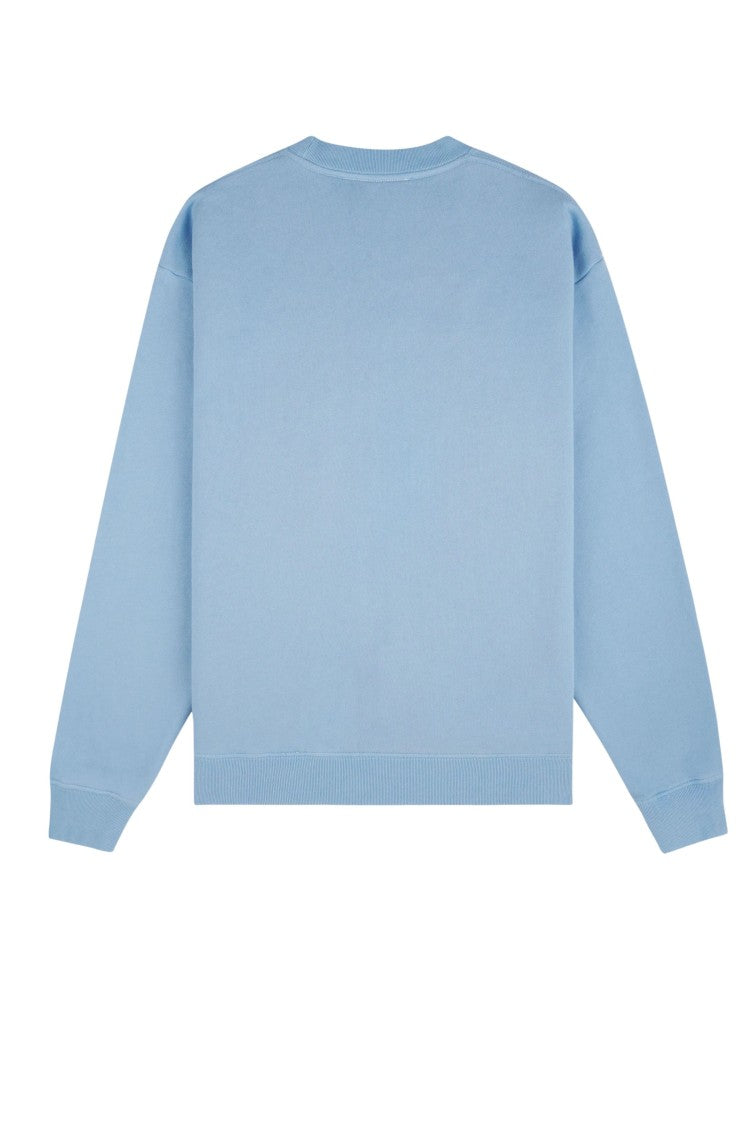S&R X Juicy Couture Light Blue Juicy Emblem Logo Print Crew Neck Cotton Sweatshirt