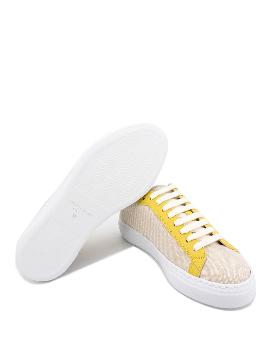 Fabiana Filippi Canvas And Leather Sneakers