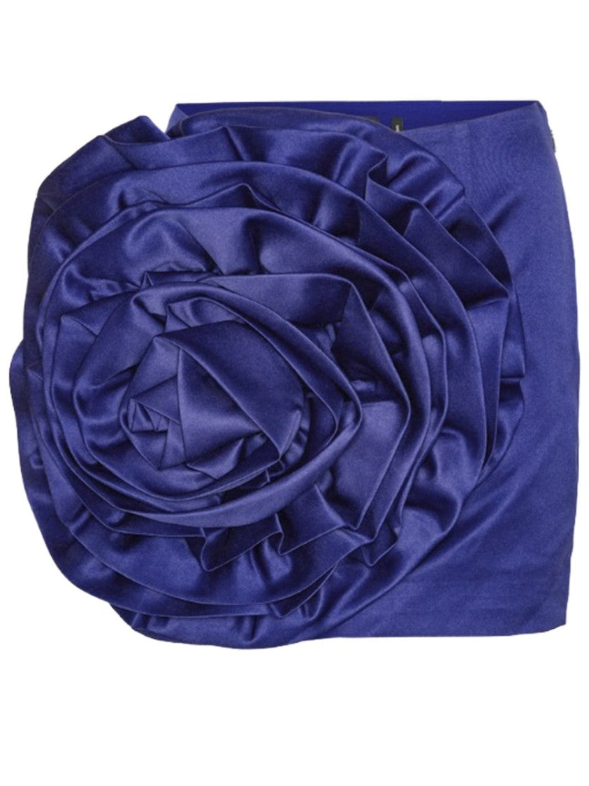 Rotate Birger Christensen Big Flower Rosette Detail Mini Skirt