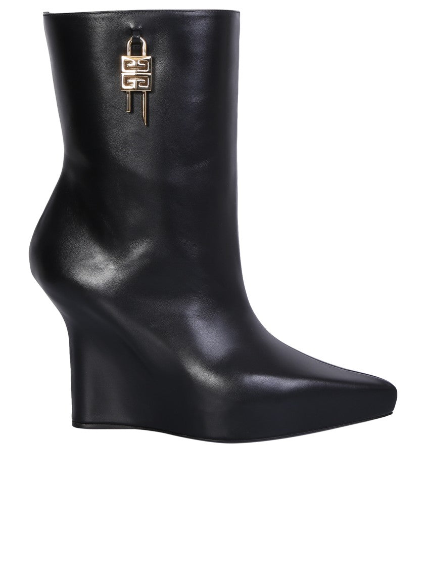 Givenchy Black Pointed Toe Ankle Boots