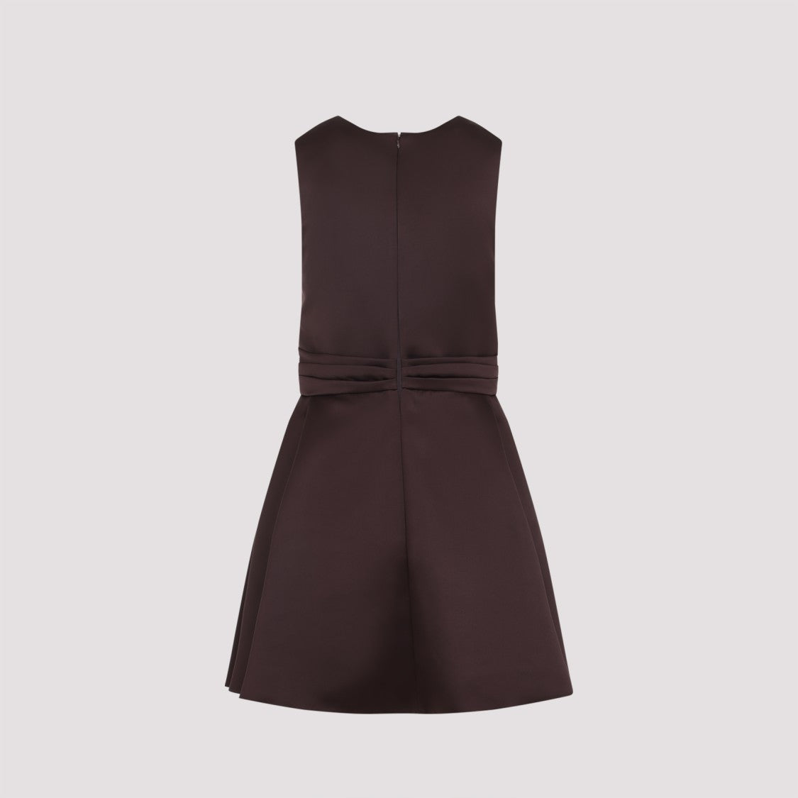 Elisabetta Franchi Duchesse Mini Dress With Twisted Front Detail