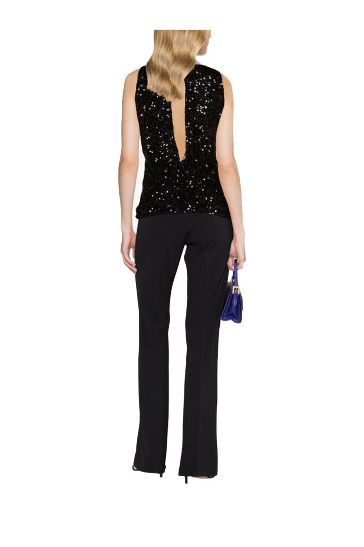 Pinko Straight-Leg Trousers Clean Waistband By Pinko