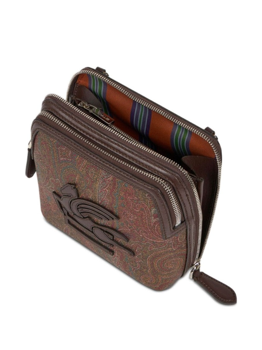 Etro Paisley Jacquard Cotton Shoulder Bag