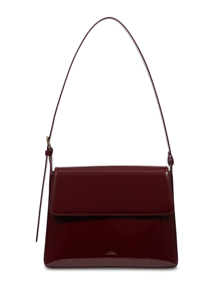 A.P.C. Sac Virginie Flap Leather Bag