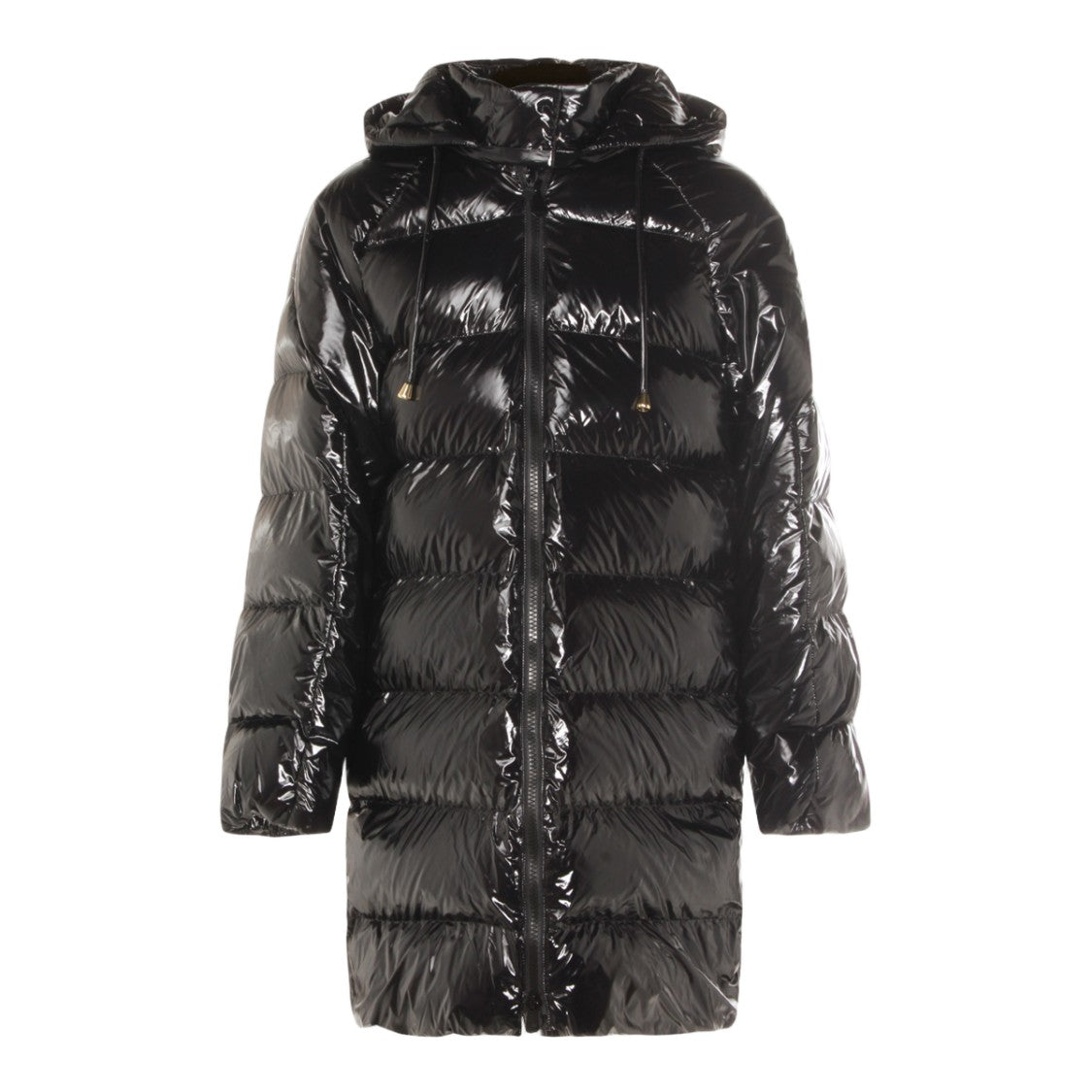 Pinko Long Puffer Coat With Adjustable Hood