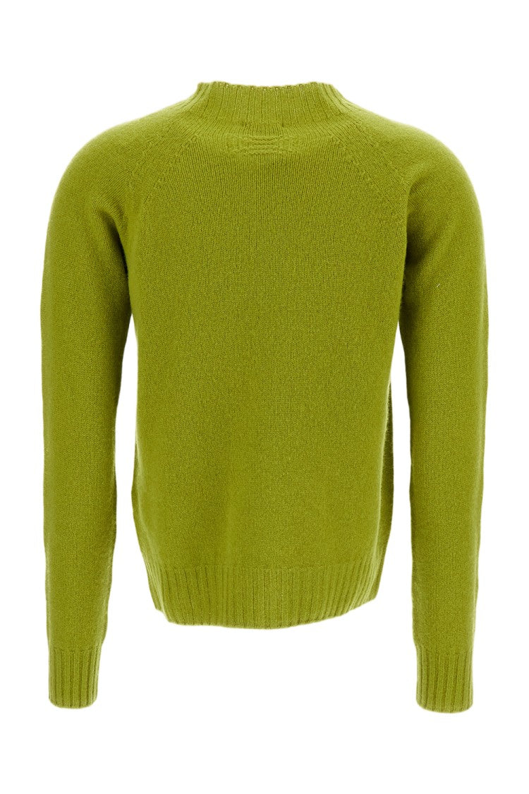 Drumohr Mock Neck Wool Pullover With Raglan Sleeves