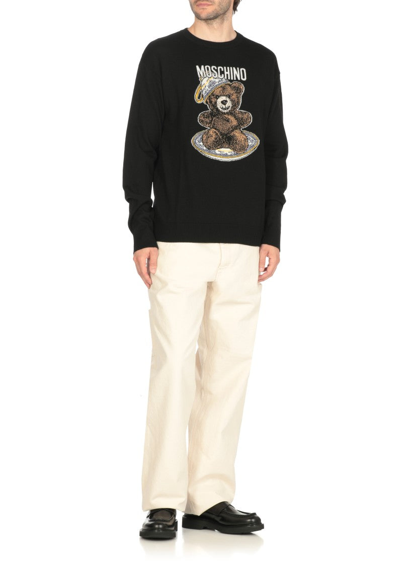 Moschino Black Wool Sweater