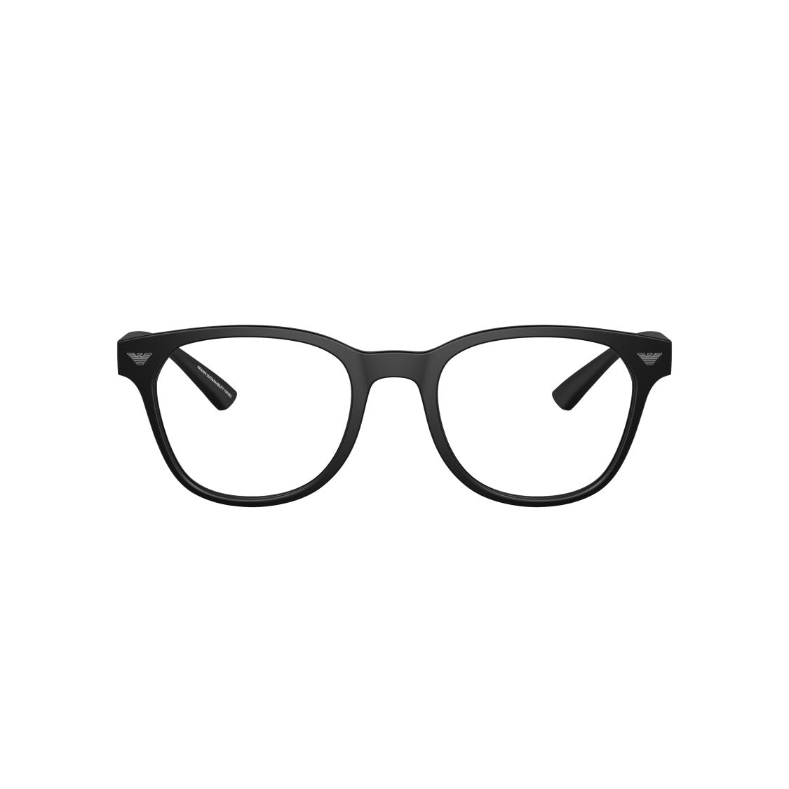 Emporio Armani 0Ea3240u Matte Black Full-Rim Eyeglasses With Subtle Logo Detail