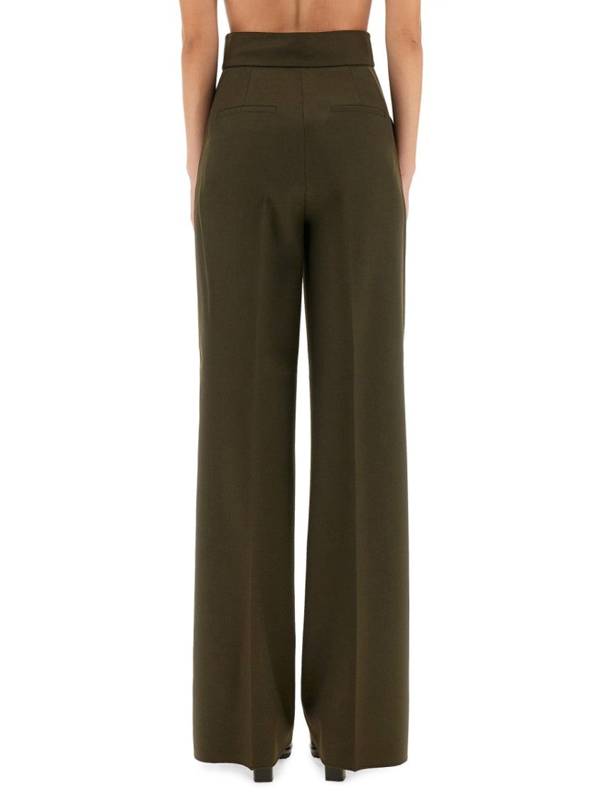 Max Mara Wide-Leg Tailored Pants With High Waist And Concealed Closure
