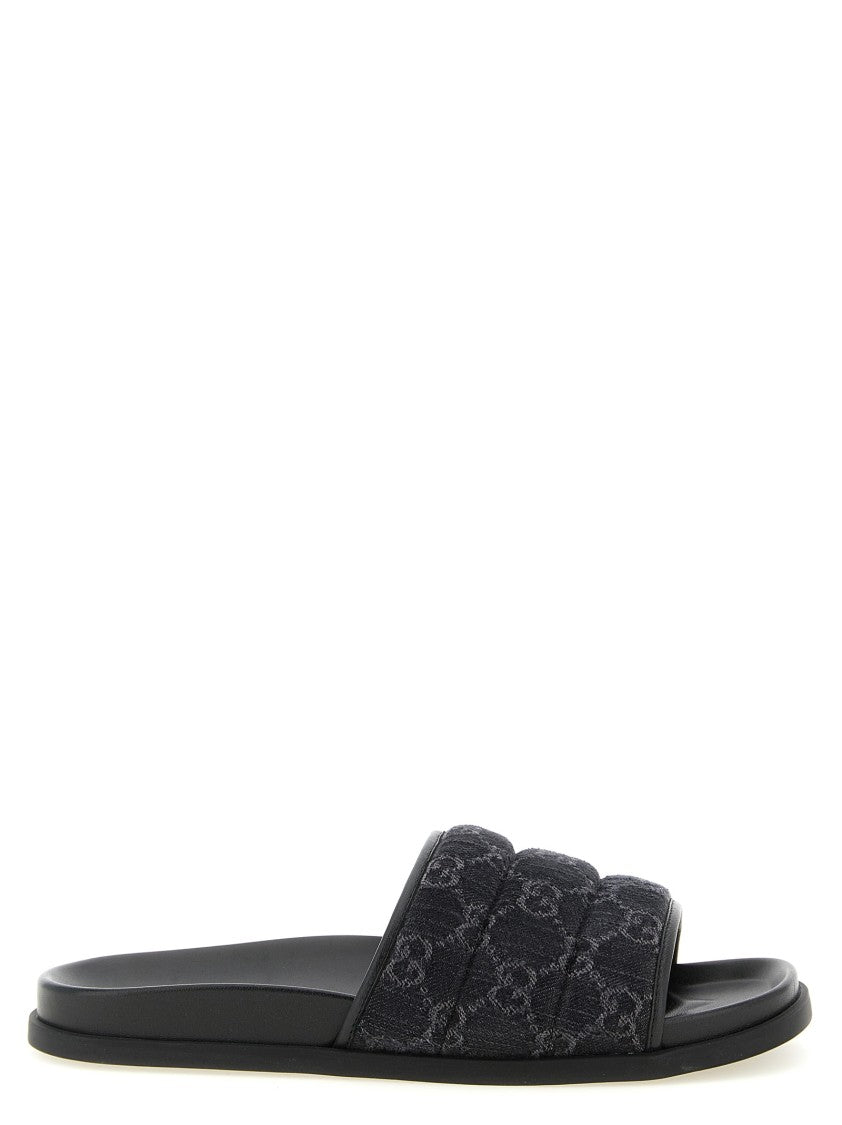 Gucci Gg Denim Slides