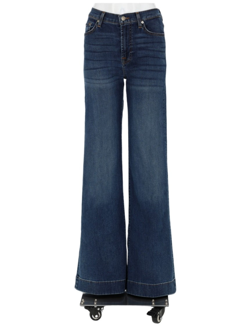 7 For All Mankind Medium-Dark Modern Dojo Wide-Leg Jeans