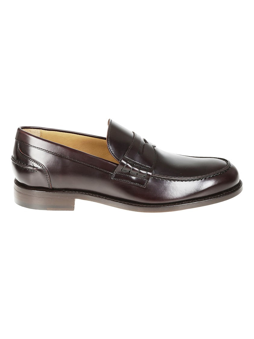 Berwick Brown Moccasin Loafers With Polished Finish